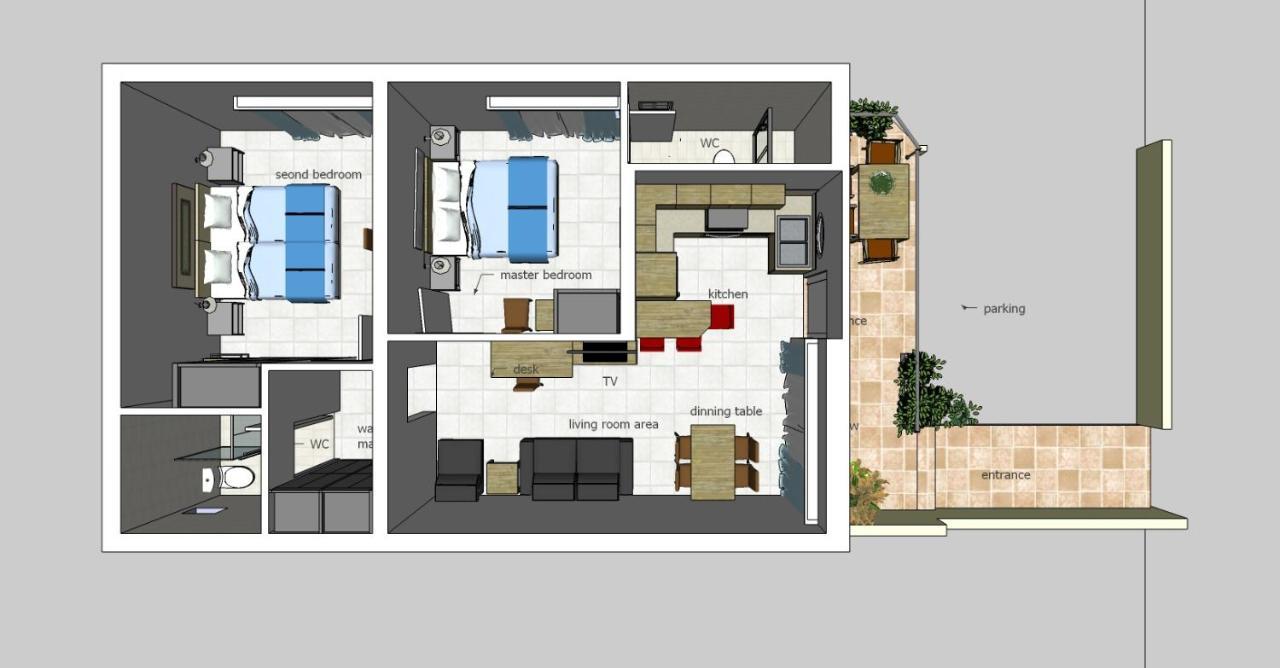 Dennis Stylish Apartment Като-Даратсо Экстерьер фото